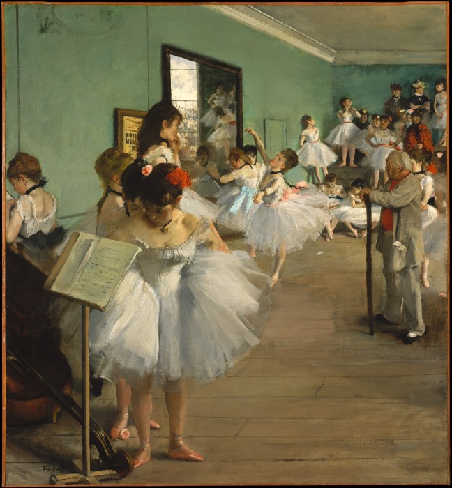 La classe de danse - Peinture Degas